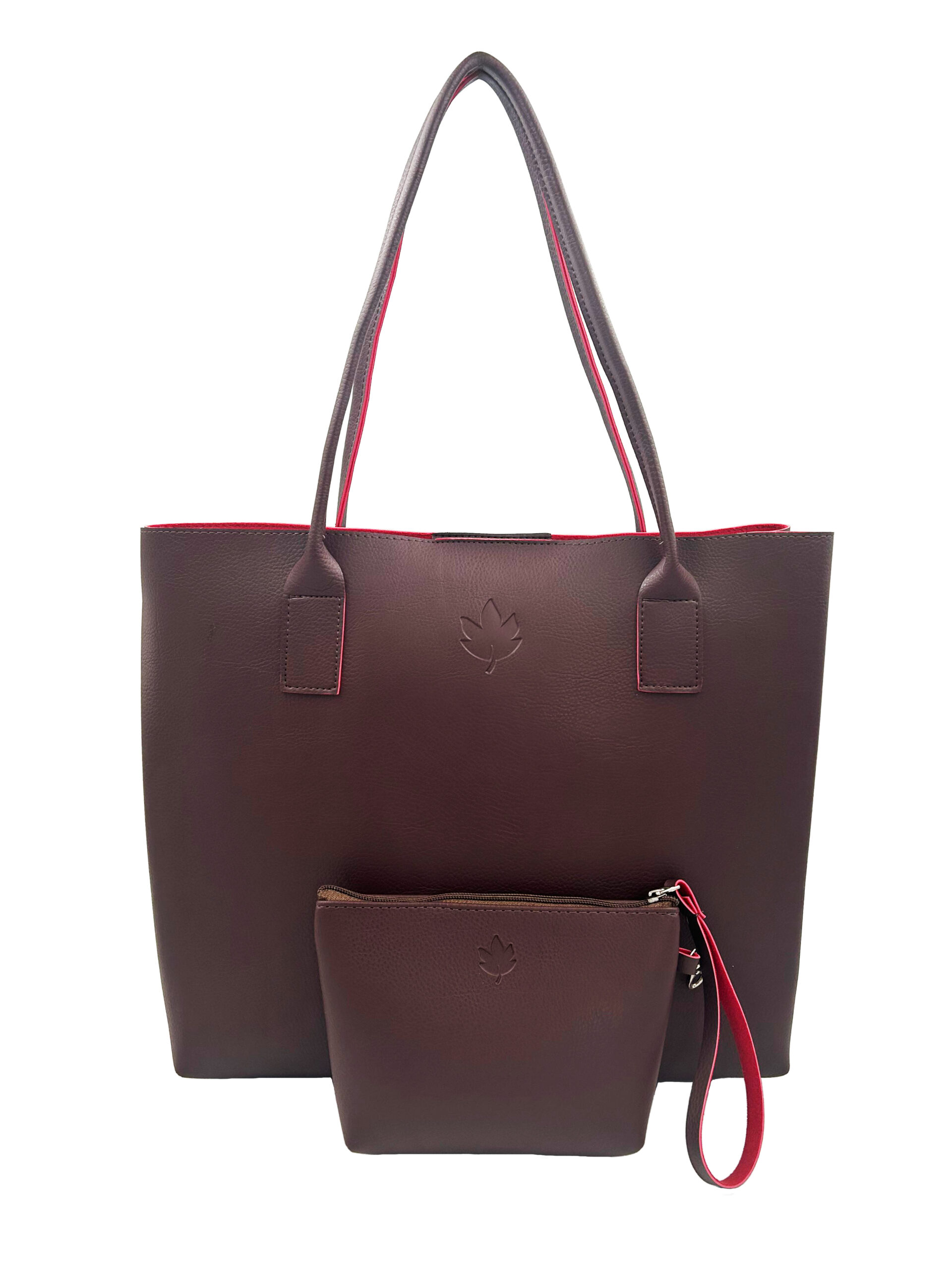 Bolsa de Couro Sintético com Necessaire